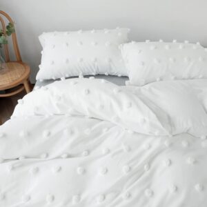 6X7 Tufted Dot Design Duvet Cover Set