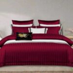 7X8 Luxury Cotton Stripped Duvet Cover Sets