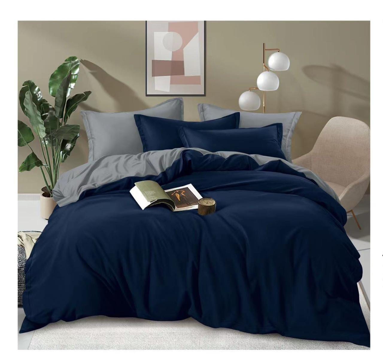 6X7 Plain Double Sided Cotton Duvet Covers - Image 2