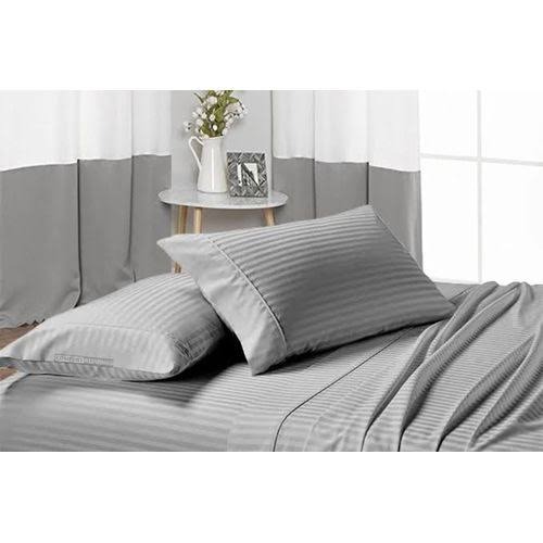 6x7 Striped Plain Bedsheet - Image 2