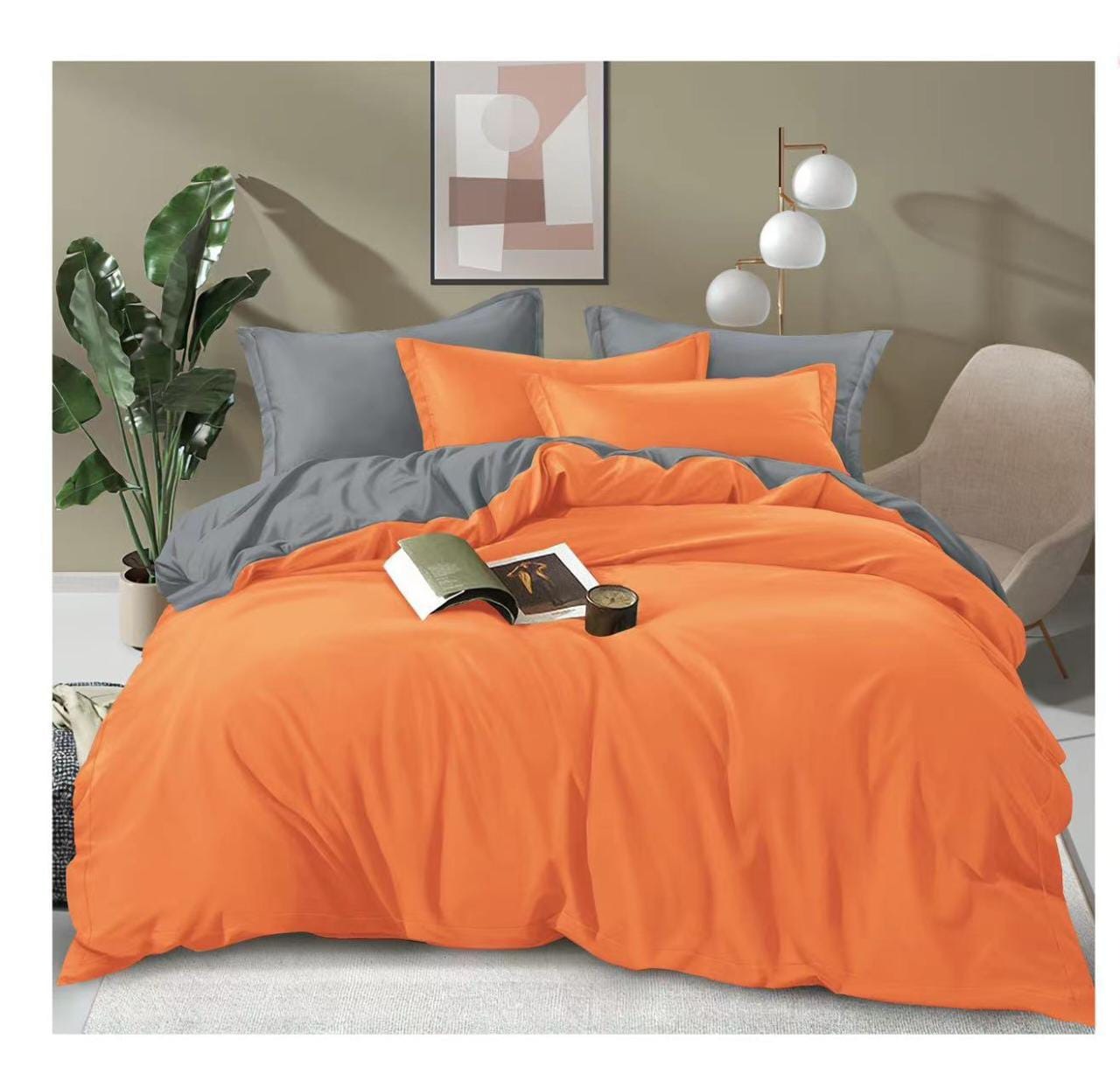 6X7 Plain Double Sided Cotton Duvet Covers