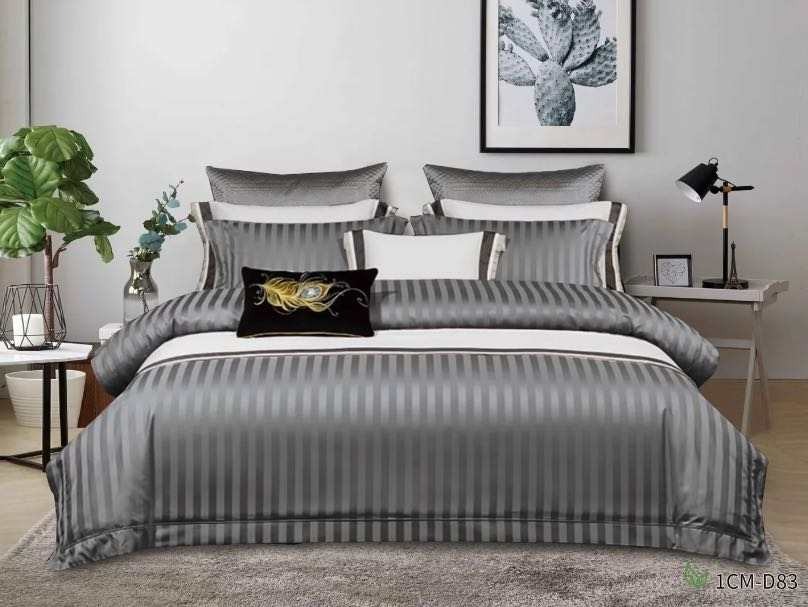 7X8 Luxury Cotton Stripped Duvet Cover Sets - Image 4