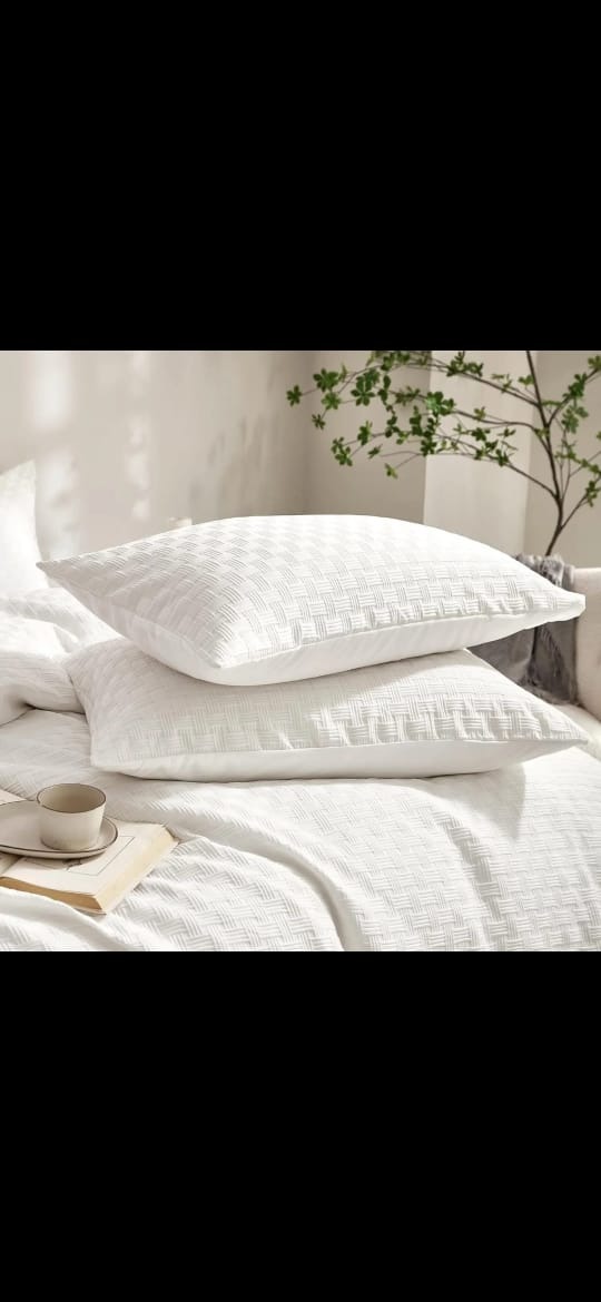 6X7 3Pc Waffle Duvet Cover Set - Image 4