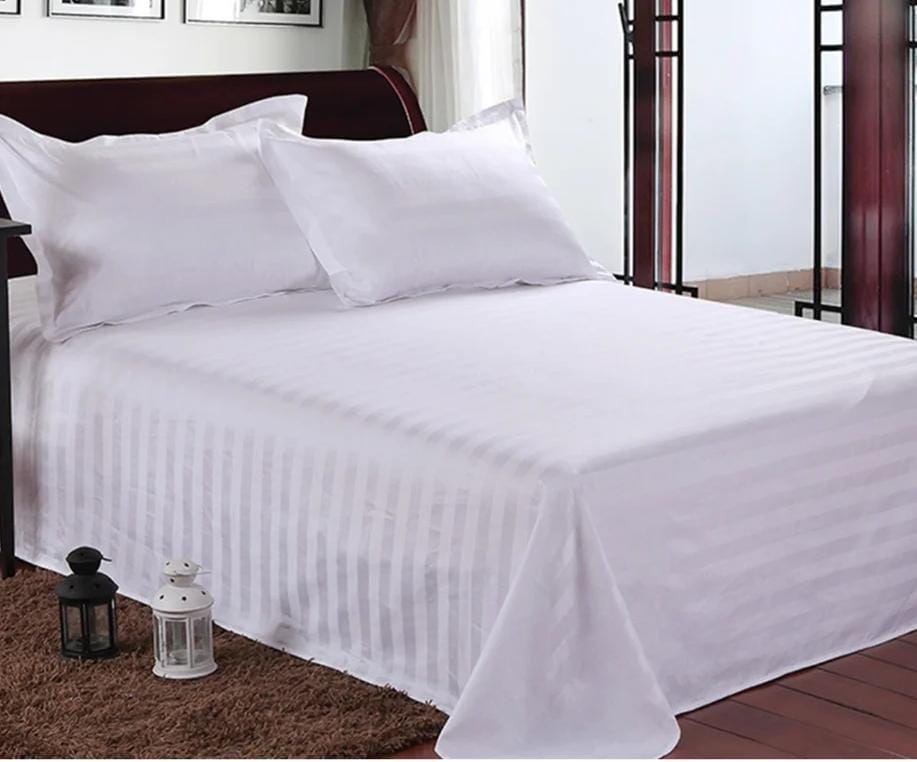 6x7 Striped Plain Bedsheet - Image 4