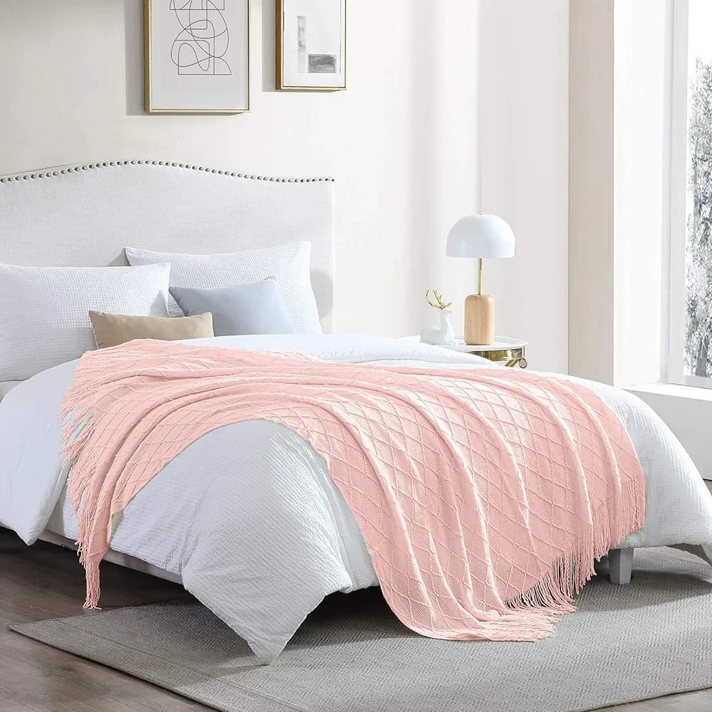 Knitted Tassel Throw Blankets 130 x180cm - Image 5