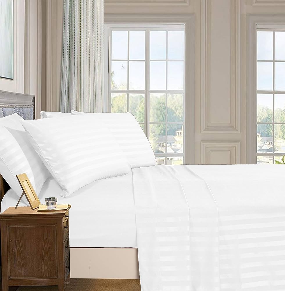 6x7 Striped Plain Bedsheet - Image 5