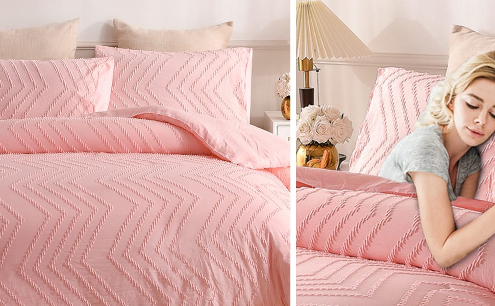 6X7 3Pc Tufted Wave Duvet Cover Set - Image 6