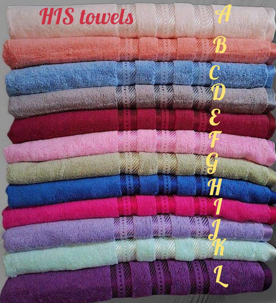 His Towels 68 X137Cm