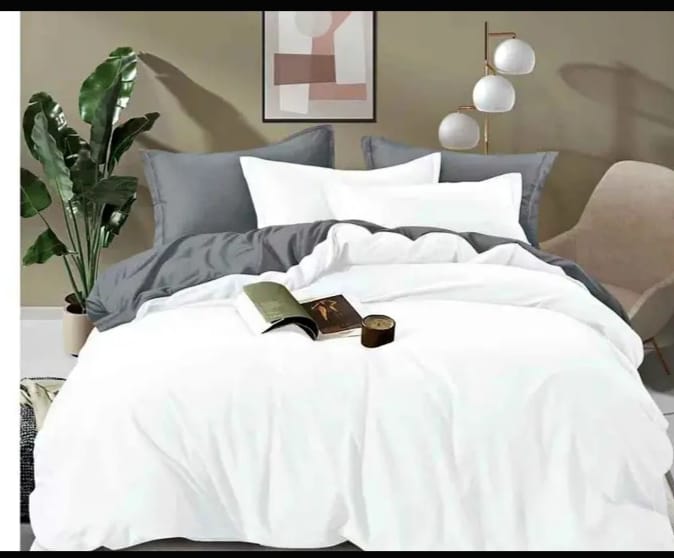 6X7 Double Sided Duvet Cover Pure Cotton 1 Bedsheet 4 Pillow Cases - Image 2