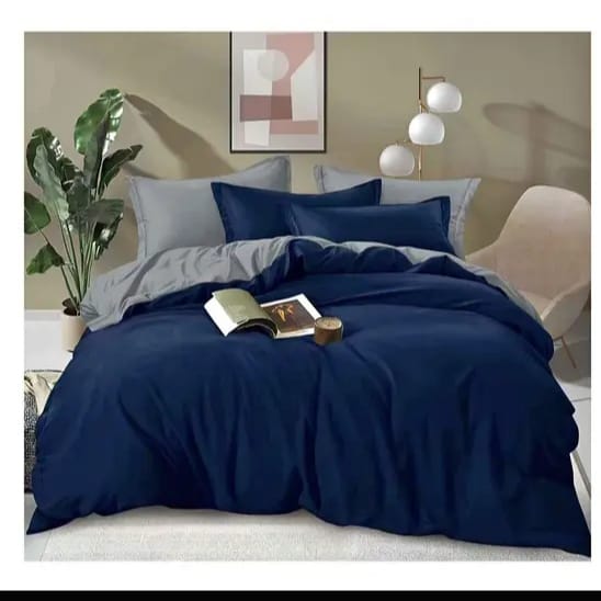 6X7 Double Sided Duvet Cover Pure Cotton 1 Bedsheet 4 Pillow Cases - Image 3