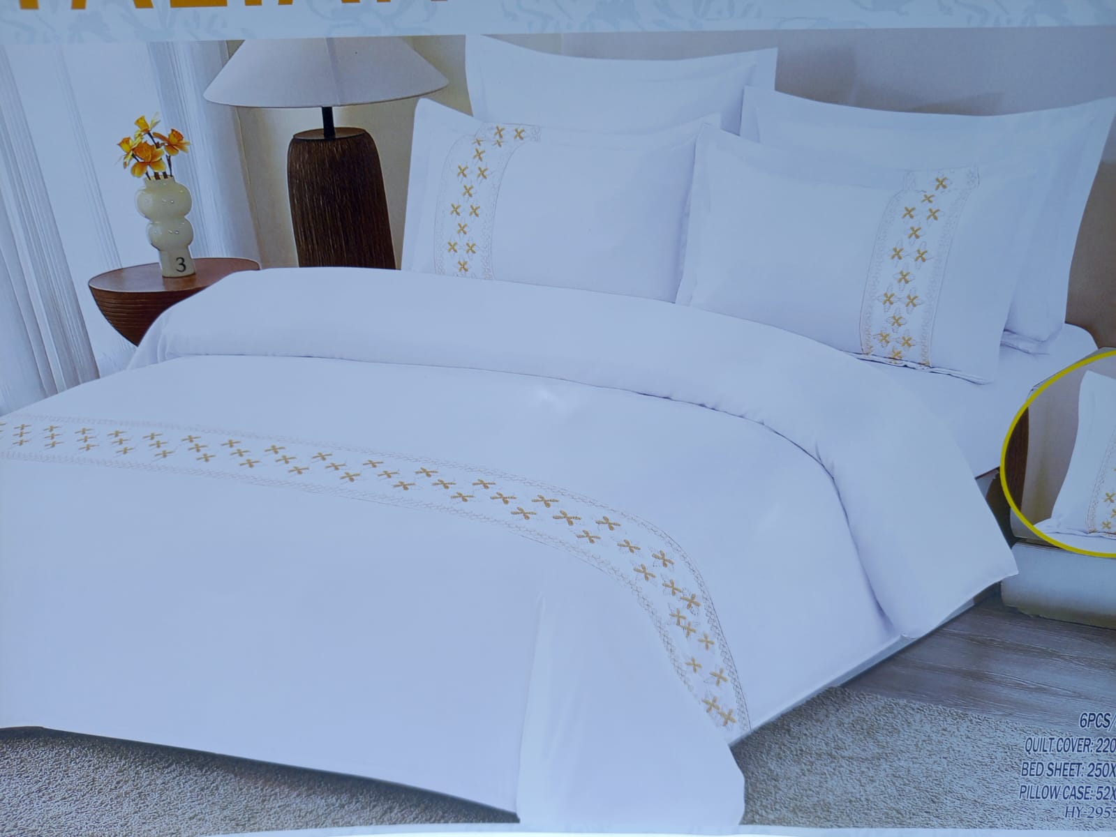 6X6 Tufted Duvet Cover 6Pc