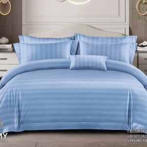 6X7 Striped Duvet Cover With Fitted Bedsheets