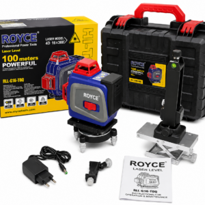 Royce 16-Line 360° Laser Level – 100M Range with 3000mAh Rechargeable Battery