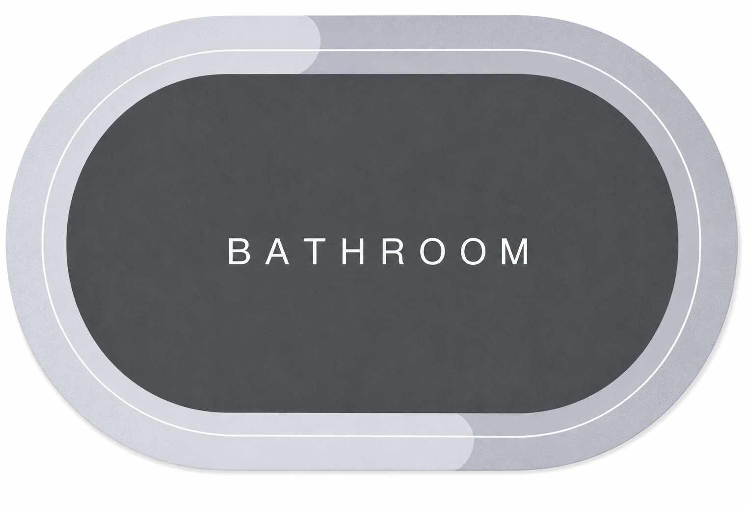 Absorbent Bathroom Mat 40cm x 60cm – Soft Quick Dry Non-Slip Floor Rug