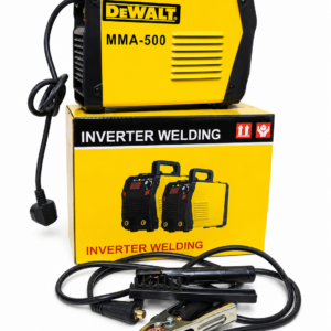 DeWalt MMA-500 500A Heavy Duty Inverter Welding Machine – Single Knob ARC Welder with Accessories
