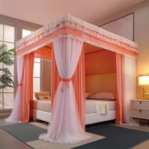 : 4 Stand Palace Canopy Mosquito Net 6x6