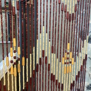 Wooden Beads Salon Curtain – Big Beads 100×180cm