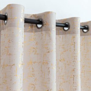Marble Velvet Blackout Curtain Set – Heavy Blackout Panels with 3M Sheer