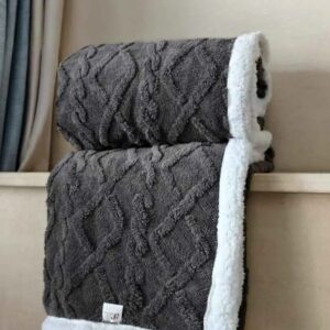 Luxury Sherpa Fleece Blanket 6×7 – Ultra Soft Warm Winter Blanket