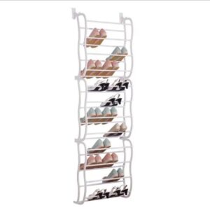 Over-the-Door Shoe Rack Organizer – 12 Tier Space-Saving Storage Rack (Holds Up to 36 Pairs