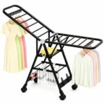 Foldable Clothes Drying Rack with Wheels – Heavy Duty Indoor & Outdoor Laundry Dryer