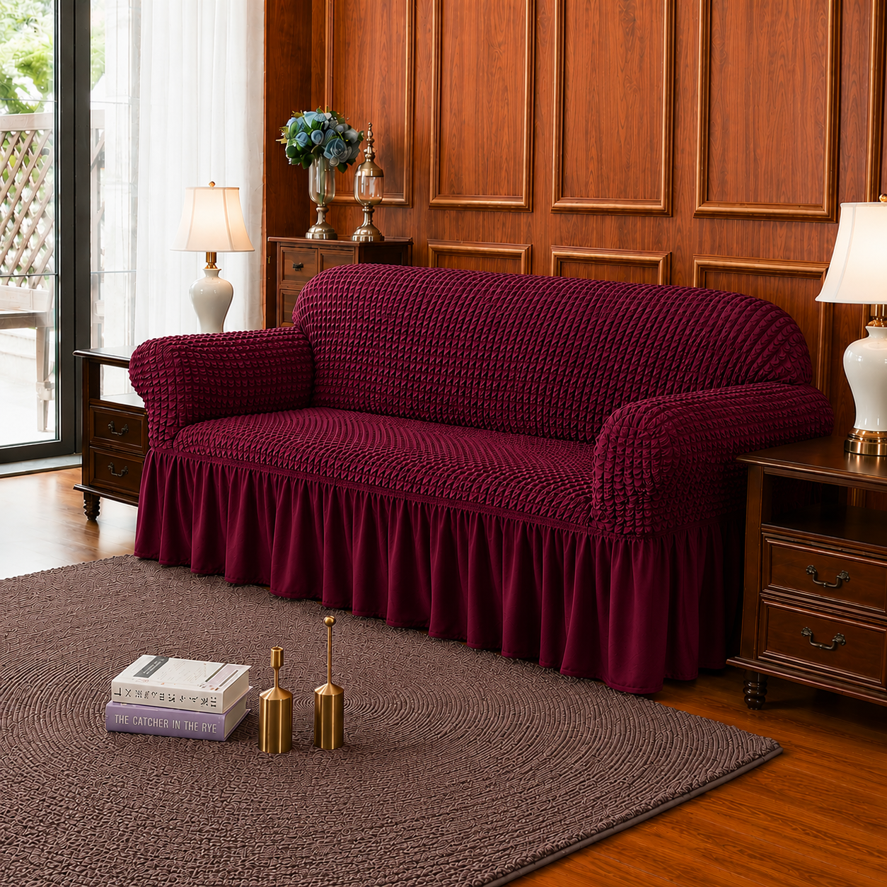 2 Seater Loose Covers – Stretch Washable Sofa Protector Slipcover