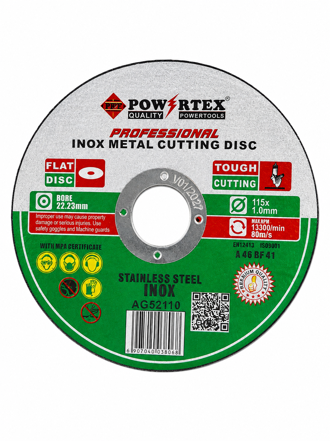 Powertex 4.5 Inch Cutting Disc | Abrasive Metal Cutting Disc for Angle Grinders