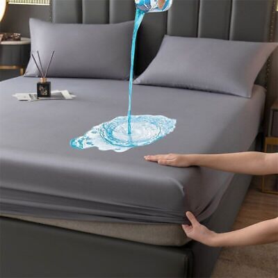5x6 Waterproof Bamboo Mattress Protector with 2 Cotton Pillowcases – Terry Cloth Fitted Mattress Cover - Image 6