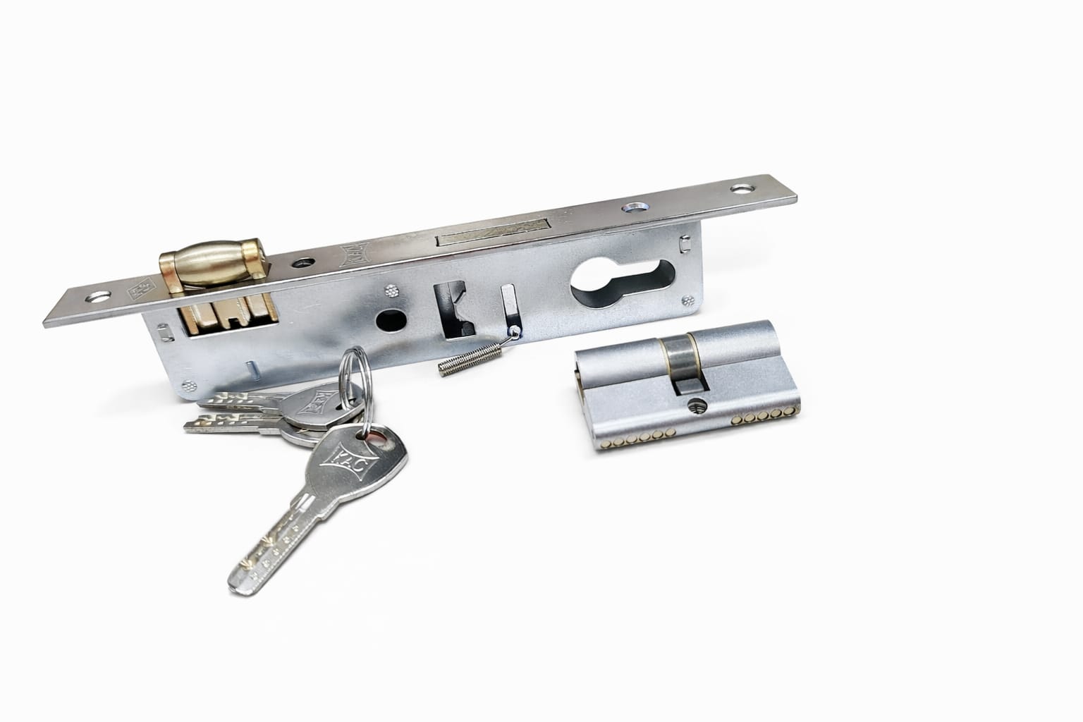 Euro Profile Mortise Lock Body with Cylinder & Keys – Heavy Duty Door Lock