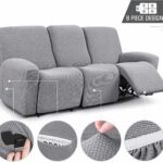 7 Piece Recliner Sofa Cover – Stretch Washable Recliner Slipcover Set