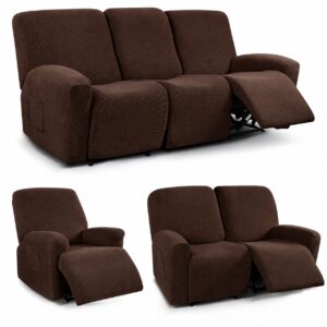 7 Seater Recliner Loose Sofa Covers – Stretch Elastic Washable Furniture Protector