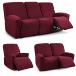 7 Piece Recliner Sofa Cover – Stretch Washable Recliner Slipcover Set