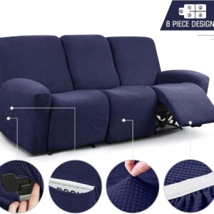 Premium 3 Seater Recliner Slipcover – Stretch Loose Cover for Recliner Sofas