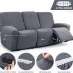 Premium 3 Seater Recliner Slipcover – Stretch Loose Cover for Recliner Sofas