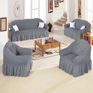 7 Seater Loose Covers – Stretch Washable Sofa Protector Slipcover