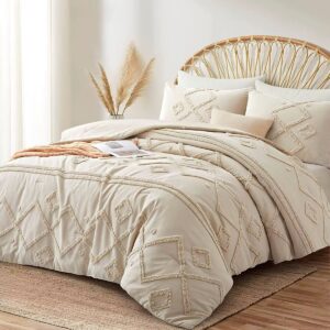 4 Piece Luxury Tufted Duvet Cover Set 6x6/6x7 – New Design Microfibre Bedding Set