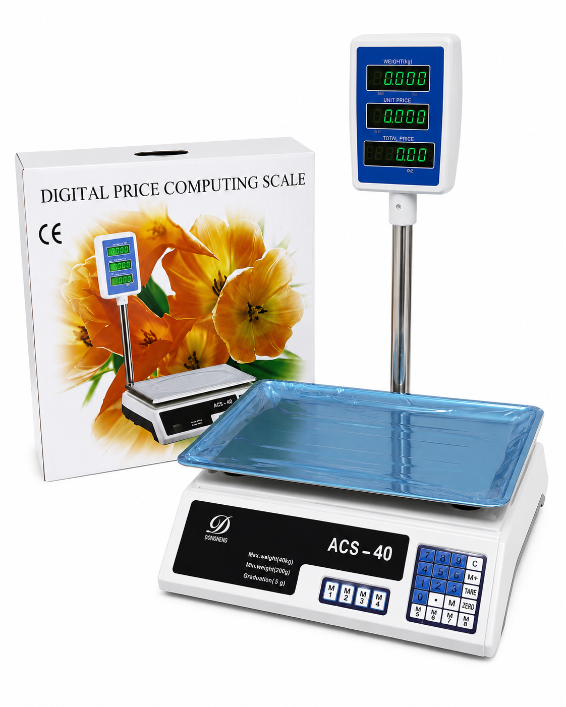 ACS-40 Digital Price Computing Scale – 40kg