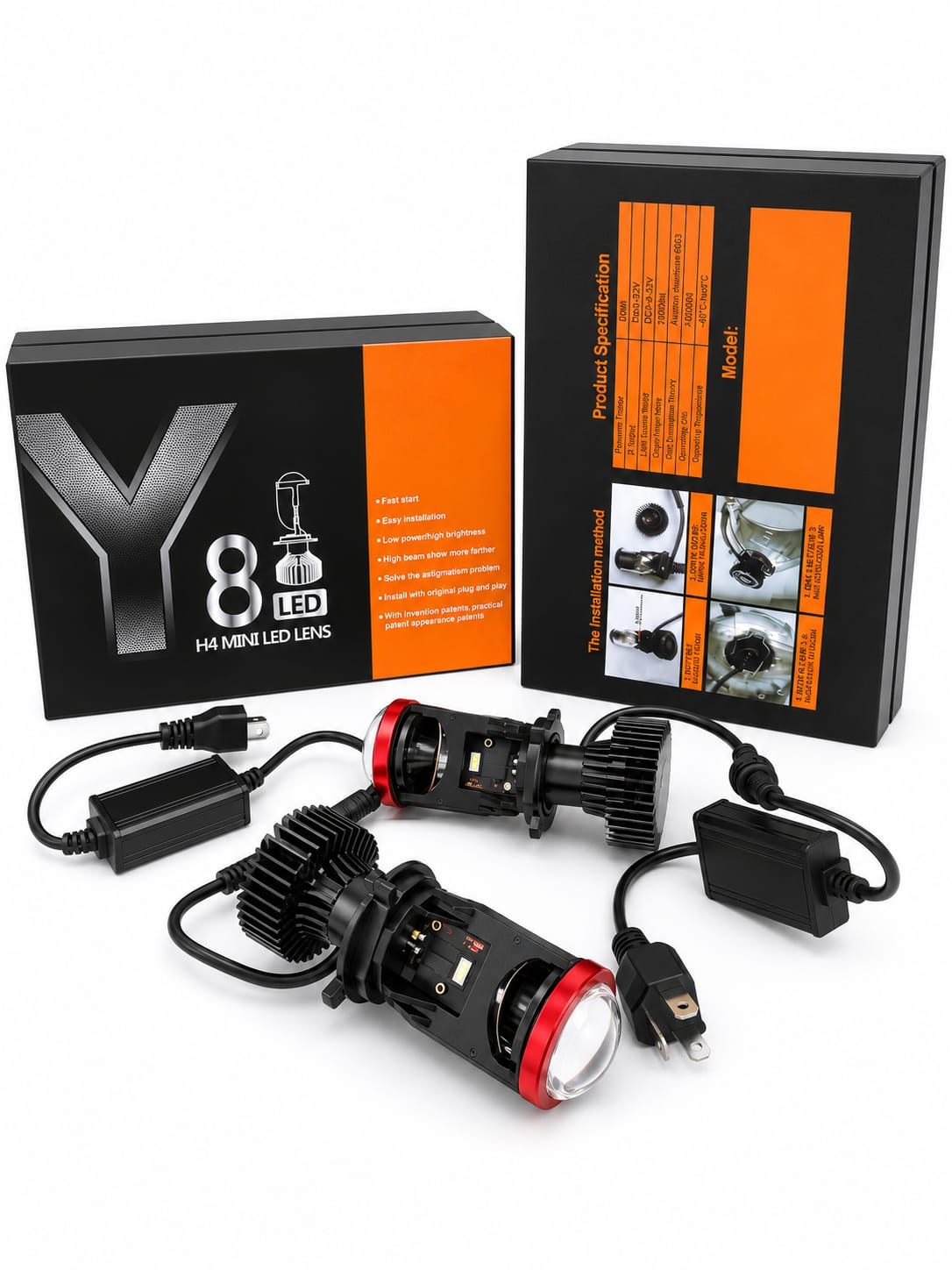 H4 LED Headlight Bulb – High & Low Beam LED Car Headlight