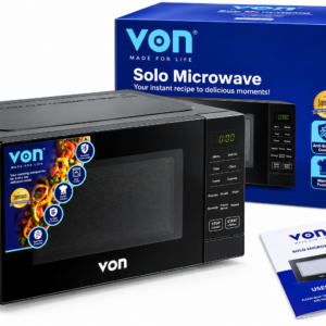 VON 20L Digital Microwave Oven – Easy Clean with Child Safety Lock