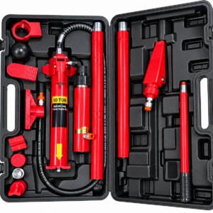 10 Ton Hydraulic Body Frame Repair Kit – Heavy Duty Hydraulic Jack Ram with Accessories